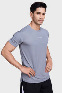 Running Collection: Checks Running T-shirt Ultimate Grey