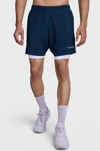 Running Collection: 2 in 1 Laser Shorts Pine Green