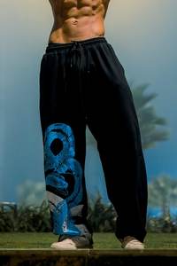 Mens Joggers Track Pants: Python Loose Tracks Black