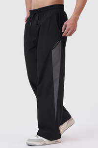 Mens Joggers Track Pants: Flux Loose Tracks Black