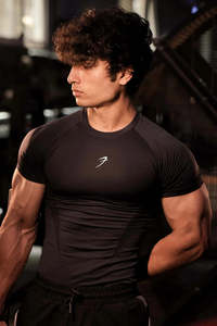Gym Tshirts For Men: Command Seamless T-shirt Charcoal