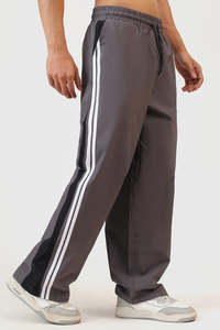 Mens Joggers Track Pants: Glide Loose Tracks Grey