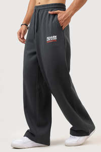 Mens Joggers Track Pants: Fuaark Racing Division Loose Tracks Dark Grey