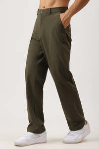 Mens Joggers Track Pants: All Day Slim Pants Military Green