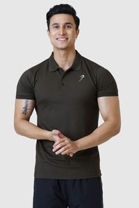 Polos: Aura Polo T-shirt Olive