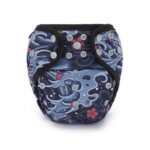 Fudgey Originals Cloth Nappy: Fudgey ORIGINALS 3'n'1 - Waves