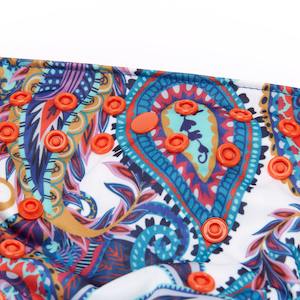 Trims Nappy Shells For Bulk Packs: Fudgey TRIMS™ Pocket Nappy - Paisley