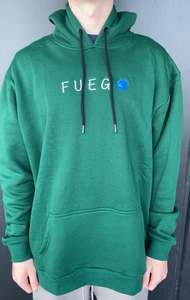 Fuego Collection Hoodies: Fuego World Dark Green Hoodie