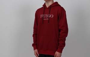 Fuego Collection Hoodies: Maroon Fuego Collection Hoodie