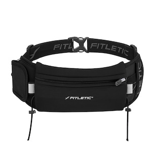 Training Gear Accessories: Fitletic Ultimate 2 BLK/BLK Zip Running Belt