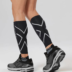 Compression Wear: 2XU Compression Calf Guards - Unisex (Black OR White)