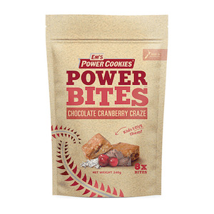 Bars: Em's Power Bites 8 Pack - Cranberry Graze