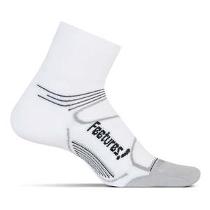 Feetures Elite Light Cushion Quarter - White & Black
