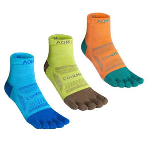 AONIJIE 3 Pairs Trail Running Toe Socks