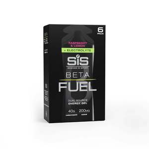 New: SIS BETA Fuel + Electrolyte Gels 60ml - 6 Pack - Raspberry & Lemon
