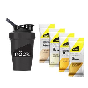 New: Naak Recovery Drink Mix 4 Pack + Shaker