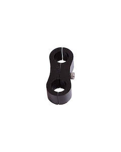 Aeroflow: AEROFLOW BILLET DUAL HOSE SEPARATOR BLACK - AF156-06BLK
