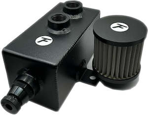 1L Aluminum Oil Catch Can With Breather & Drain