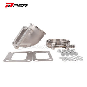 PSR 90 Degree Elbow Adapter T3/T4 3” Vband Stainless Steel -OLDWPCS