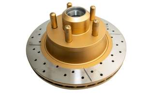 Ford: Ford EL 96- Street Gold Cross-drilled slotted KP Front DBA Disc Brake Rotors