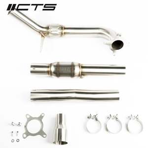 Audi: CTS High Flow Catted/Catless 3" Downpipe (AWD) - VW Golf R MK6 Audi S3 8P