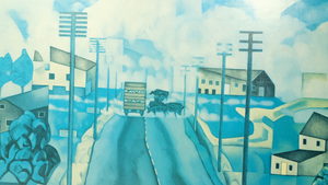 Products: Rita Angus ‘Fog, Hawkes Bay’ print