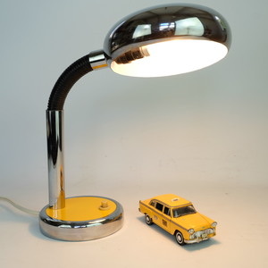 Products: Yellow & Chrome Desk Lamp
