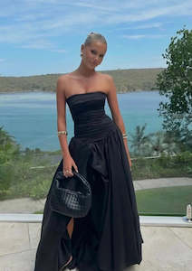 Maxi Dresses: AJE -VIOLETTE BUBBLE HEM MAXI DRESS