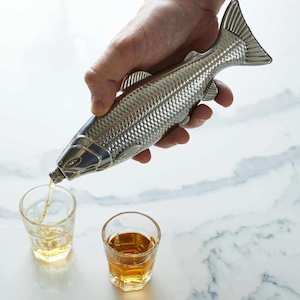 Gents Hardware And Triumph And Disaster: Gents Hardware Fish Hip Flask