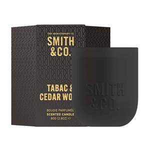 Candles Fragrance: Smith & Co 80g Candle - Tabac & Cedarwood - Limited Edition