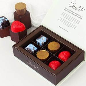 Gifts For Her: Chocolate Brown - Signature Desserts Boxed Chocolates 6pk