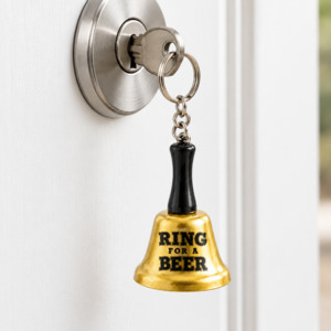 Gifts Under 10: Mini Ring for Beer Bell Keychain
