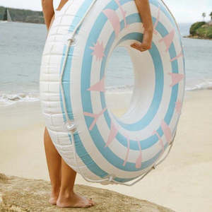Outdoor Games For Summer: SunnyLife Pool Retro Ring De Playa Stripe