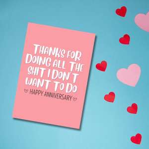 Greeting Card - Happy Anniversary Thanks