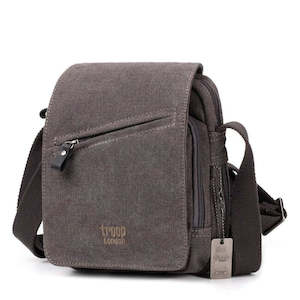 Troop Small Zip Front Cross Body Bag - Charcoal TRP0239BK