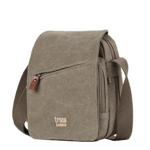 Troop Small Zip Front Cross Body Bag - Khaki TRP0239KH