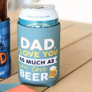 Father's Day Love Beer Stubby Cooler