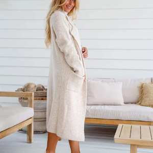 Haven Longline Cardie - Winter White