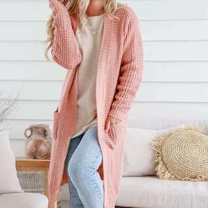 Long Embrace Cardie - Sandstone