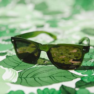 Moana Road Sunglasses: Moana Road Sunglasses - Plastic Fantastic Green #3285