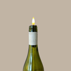 Gold Bottle Flame with Wick