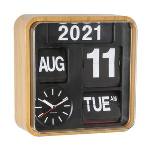 Karlsson Wall/Mini Flip Clock - Wood