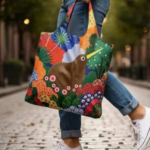 Bags Wallets: DBL Reusable Carry Bag - Kiwi Woodland 