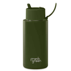 Frank Green - Reusable 34oz Straw Bottle - Khaki