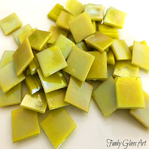 Products: Iridescent Yellow 20x20 FUNKY GLASS ART