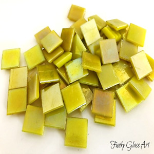 Products: Iridescent Yellow 15x15 FUNKY GLASS ART