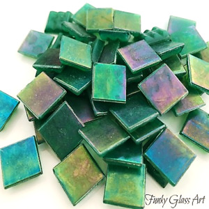 Products: Iridescent Green 15x15 FUNKY GLASS ART