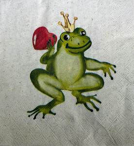 Products: Frog Prince Napkin FUNKY GLASS ART