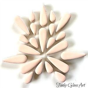 Ceramic Teardrops - Pink 100gms FUNKY GLASS ART
