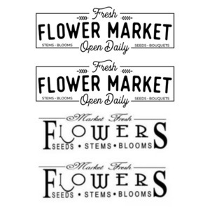 Products: Flower Market Signs FUNKY GLASS ART